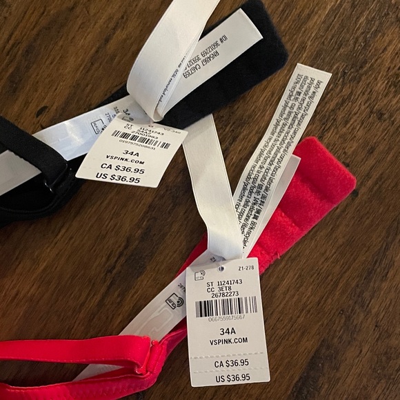 NWT PINK Victoria's Secret Bra Bundle Size 34A - Picture 3 of 5